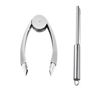 HDGSAFD 1 Pezzo di Ananas Nucleating Clip E 1 Pezzo di Ananas Coltello, Multifunzionale Frutta Pelapatate, Adatto per Uso Domestico di Frutta E Verdura di Trasformazione.