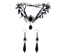 HDGSAFD 1 Pezzo di Fascia E 1 Paio di Orecchini, Accessori Vintage, Accessori Gotici, Accessori per Abbigliamento, Accessori per Il Gioco di Ruolo.
