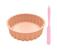 HDGSAFD 1 stampo per dolci, 1 spatola lunga, stampo in silicone scanalato, forma strutturata, stampo fai da te