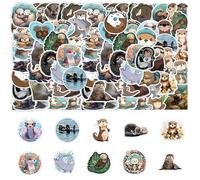 HDGSAFD 100 Adesivi Graffiti Lontra, Multicolore, Autoadesivi, Cartoon, Adatti per Valigie, Frigoriferi, Chitarre e Bottiglie d'Acqua