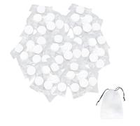 HDGSAFD 100 Asciugamani In Cotone Compressi Con 1 Tasca Con Cordino, Mini Asciugamani Da Viaggio, Asciugamani Magici, Asciugamani Viso Portatile Per Viaggi, Vacanze, Cura Della Bellezza E Pulizia