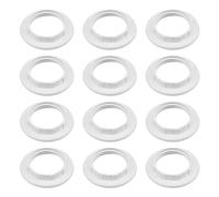 HDGSAFD 12 anelli di supporto per paralume E14, diametro interno 26,5 cm, bianco, rotondo, carta, tradizionale, montaggio a soffitto, paralume lampadario
