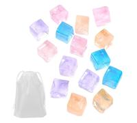 HDGSAFD 15 Pezzi di Giocattoli per Spremere Cubetti di Ghiaccio, 1 Borsa di Stoccaggio, Morbido Giocattolo A Cubo Tridimensionale, Mini Giocattolo di Decompressione