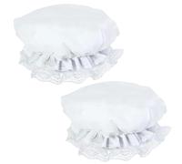 HDGSAFD 2 Cappelli in Pizzo Bianco, Cappelli in Pizzo Semplici, Cappelli per Spettacoli Teatrali, Accessori Cosplay, Accessori per Costumi