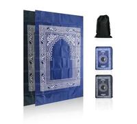 HDGSAFD 2 coperte da preghiera da donna, 1 borsa con coulisse, coperta da preghiera, tappeto da preghiera con bussola, tappeto da preghiera portatile