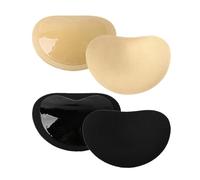 HDGSAFD 2 Paia di Pettorali a Forma di Cuore, Pettorali a Triangolo, Pettorali Traspiranti, Pettorali in Spugna, Pettorali Rimovibili, Adatti per Reggiseni Sportivi, Costumi da Bagno, Bikini