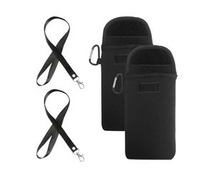 HDGSAFD 2 Pezzi Black Phone Phone Black, Borsa per Cellulare Impermeabile, Mini Borsa A Tracolla, Borsa Trasversale Portatile, Custodia per Telefoni Cellulari.