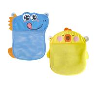 HDGSAFD 2 Pezzi Cartoon Animal Storage Borse, Borsa di Stoccaggio Montato A Parete, Borsa Creativa, Accessori per Il Bagno, Borsa per I Giocattoli per Bambini.