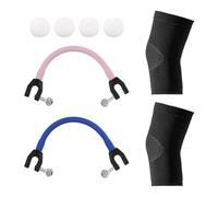 HDGSAFD 2 Pezzi Connettori di Snowboard E 1 Paio di Ginocchini Elastici Caldi, Fermo di Snowboard, Accessori da Snowboard, Forniture di Sci.