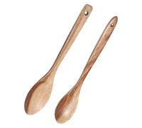HDGSAFD 2 Pezzi Cucchiai in Legno, Cucchiai di Miscelazione, Stoviglie in Legno, Cucchiai Durevoli, Cucchiai di Cottura, Forniture da Cucina.