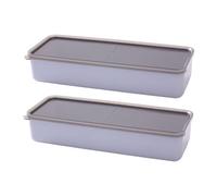 HDGSAFD 2 Pezzi di Cibi Scatola di Mantenimento Fresco, Scatola Sigillata in Plastica, Scatola di Stoccaggio del Frigorifero, Scatola di Stoccaggio Rettangolare, Forniture di Stoccaggio della Cucina.