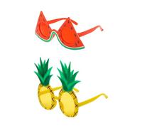 HDGSAFD 2 Pezzi di Occhiali da Frutto, Occhiali Ananas di Anguria, Divertenti Occhiali Estivi, Uomini E Donne Universali, Occhiali Divertenti Creativi, Occhiali da Festa Hawaiani.
