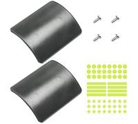 HDGSAFD 2 Pezzi di Scooter Deflettore E 1 Adesivo Riflettente, Parafango Universale con Viti, Scooter Elettrico Coda Segnale di Avvertimento, Elettrodomestico Identificazione Adesivo.