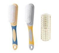 HDGSAFD 2 Pezzi Di Spazzole Per Scarpe A Setole Morbide, 1 Pezzo Di Spazzola Per La Pulizia Superiore, Set Per La Pulizia Delle Scarpe, Strumento Di Pulizia Multifunzione, Blu.