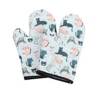 HDGSAFD 2 Pezzi Guanti da Forno, Guanti A Microonde, Guanti Resistenti al Calore, Guanti da Cucina, Accessori da Forno.