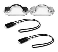 HDGSAFD 2 porta occhiali magnetici, 2 corde per occhiali, clip per occhiali con spilla, gancio magnetico per occhiali, badge identificativo, supporto per cuffie, supporto per occhiali portatile
