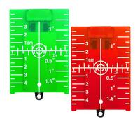 HDGSAFD 2 tavole riflettenti, accessori per misuratori laser, lavagnetta laser di ridimensionamento, lavagna riflettente per luce verde, lavagna rossa riflettente con supporto