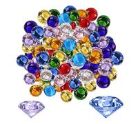 HDGSAFD 200 g di diamanti in plastica, gemme false, cristalli per bambini, caccia al tesoro, gemme acriliche per bambini, giocattoli diamantati, gemme del tesoro dei pirati, set di riempimento di vasi