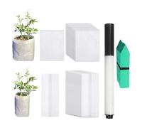 HDGSAFD 200 sacchetti per la coltivazione, 100 cartelli per piante, 1 pennarello, sacchetto per la coltivazione di verdure, fiori e alberi da frutto