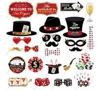 HDGSAFD 25 Pezzi di Carte da Gioco per Foto, Decorazioni Creative per Feste, Interessanti Oggetti per Foto, Forniture per Feste