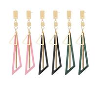 HDGSAFD 3 Paia di Orecchini A Triangolo Geometrico, Orecchini Cavi, Orecchini Semplici alla Moda, Orecchini Pendenti Lunghi, Gioielli da Donna