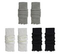 HDGSAFD 3 Paia Di Scaldamuscoli Caldi, Scaldamuscoli Autunnali E Invernali, Scaldamuscoli Decorativi Per Donna, Accessori Di Abbigliamento, Scaldamuscoli Per Danza Classica