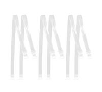 HDGSAFD 3 Paia di Spalline Trasparenti per Reggiseno, Spalline Regolabili per Reggiseno, Spalline Invisibili per Reggiseno, Spalline per Seno in Silicone, Accessori per Reggiseno