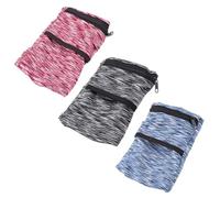 HDGSAFD 3 Pezzi Bag del Polso Sportivo, Borsa da Polso Portatile, Borsa da Polso Elastico, Attrezzature Sportive, Adatte per La Corsa, Il Ciclismo E Lo Yoga.