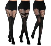 HDGSAFD 3 Pezzi Di Calze Da Donna, Calze Sexy, Calze Cave, Calze Semplici E Versatili, Accessori Per Abbigliamento.