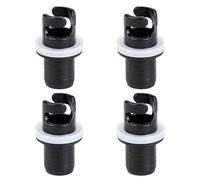 HDGSAFD 4 Adattatori per Valvole dell'Aria, Accessori di Interfaccia Multifunzione, Adattatore di Gonfiaggio A Spirale, Adatto per Attrezzature di Gonfiaggio (Nero).