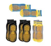 HDGSAFD 4 Paia Di Calzini Antiscivolo Per Bambini, Calzini Da Trampolino, Calzini Antiscivolo A Pois, Calzini Da Pavimento Per Interni, Calzini Da Yoga Per Allenamento