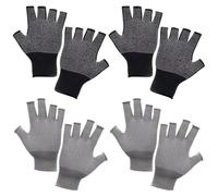HDGSAFD 4 Paia Guanti Senza Dita, Guanti Con Dispenser Antiscivolo, Guanti Senza Dita Touch Screen, Unisex, Ciclismo All'Aperto, Guanti Resistenti All'Usura
