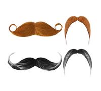 HDGSAFD 4 Pezzi di Barba Finta, Barba Simulata Creativa, Oggetti di Ruolo, Rifornimenti per Le Feste, Barba Finta Divertente.
