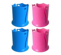 HDGSAFD 4 Pezzi di Supporto della Bevanda, Tavola da Surf Supporto di Tazza di Acqua, può Supporto del Silicone, Outdoor Surf Paddle Board Accessori (Blu, Rosa Rossa).