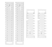 HDGSAFD 4 Pezzi Rigno Patchwork di Cucito, Righello della Lunghezza della Plastica Creativa, Strumento di Misurazione Multifunzionale, Accessori di Misurazione del Cucito su Misura.