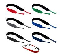 HDGSAFD 6 corde per occhiali colorati, corde per occhiali in gomma, corde per occhiali regolabili, lacci per occhiali sportivi, lacci per occhiali antiscivolo, accessori per occhiali colorati, lacci