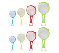 HDGSAFD 8 Pezzi Setaccio di Farina Portatile, Filtro in Plastica Creativo, Filtro Minimalista Classico, Strumento di Cottura della Cucina per Separazione Liquida Solida.