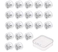 HDGSAFD Accessori per Orecchini da 20 Pezzi E 1 Scatola di Immagazzinaggio, Tappi per Le Orecchie in Silicone, Tappi per Le Orecchie Anticaduta, Accessori per Orecchini di Ricambio