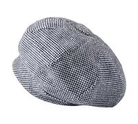 HDGSAFD Berretto A Quadri in 1 Pezzo, Cappello retrò, Berretto da Donna, Berretto Invernale, Caldo Cappello Antivento