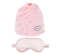 HDGSAFD Berretto da Notte 1 Pezzo, Maschera per Gli Occhi Rosa 1 Pezzo, Foulard Caldo Rosa, Cappello per Capelli da Donna, Cappello Postpartum per Prevenire Il Raffreddore