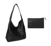 HDGSAFD Borsa a Tracolla da Donna Con Fibbia Magnetica - Pochette, Borsa per la Spesa, Grande Capacità, Stile Retrò e Casual - Nero