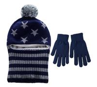 HDGSAFD Cappello Sciarpa Lavorata A Maglia 1 Pezzo, 1 Paio Di Guanti Caldi, Cappello Di Lana Calda, Set Di Protezione Dal Freddo Invernale, Set Termico Per Bambini