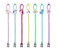 HDGSAFD Cingcio Di Occhiali Da 7 Pezzi, Cinghia Di Corda Di Cavalli Arcobaleno Creativi, Cordino Di Occhiali Da Cartone Animato, Cordino Senza Slip, Accessori Per Occhiali Divertenti.