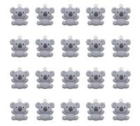 HDGSAFD Ciondoli Koala da 20 Pezzi, Decorazione Pendente Simpatico Cartone Animato, Decorazione Pendente Animale in Resina, Pendente Gioielli Fai da Te