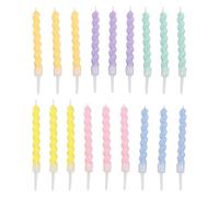 HDGSAFD Confezione da 18 Candele A Spirale, Inserti per Candele per Torta di Compleanno, Decorazioni Creative per Candele, Accessori per Torte, Accessori per Dessert