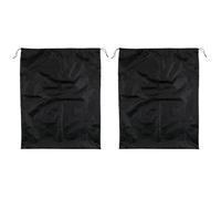 HDGSAFD Confezione da 2 Borse Nere con Coulisse, Borsa di Grande capacità, Borsa Impermeabile, Borsa per La Polvere, Borsa per La Casa
