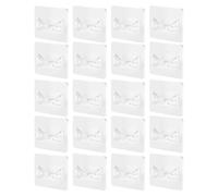 HDGSAFD Confezione da 20 Adesivi di Supporto Senza Perforazione, Portacanne E Staffe A Muro Autoadesive per Bastoni per Tende Porte, Bastoni per Tende E Bastoni Appendiabiti