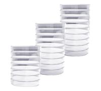 HDGSAFD Confezione da 25 Piastre Petri in Plastica, Piastre Petri Trasparenti, Piastre Petri con Coperchio, Forniture da Laboratorio, Piastre Petri da Laboratorio