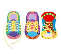 HDGSAFD Confezione da 3 Giocattoli per Allacciare I Lacci delle Scarpe per La Prima Educazione, Accessori per L'Infilatura dei Lacci delle Scarpe