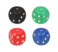 HDGSAFD Confezione da 4 Dadi in Legno, Dadi Grandi, Gioco di Lancio, Giocattolo Educativo, Supporto Gioco Interattivo